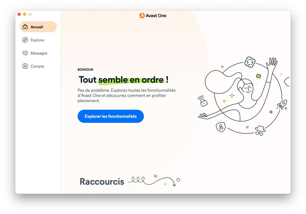 Avast Security pour Mac permet de protéger son ordinateur en temps réel et de détecter les virus, logiciels malveillants et espions, les chevaux de Troie, les rootkits et les ransomwares. © Clubic
